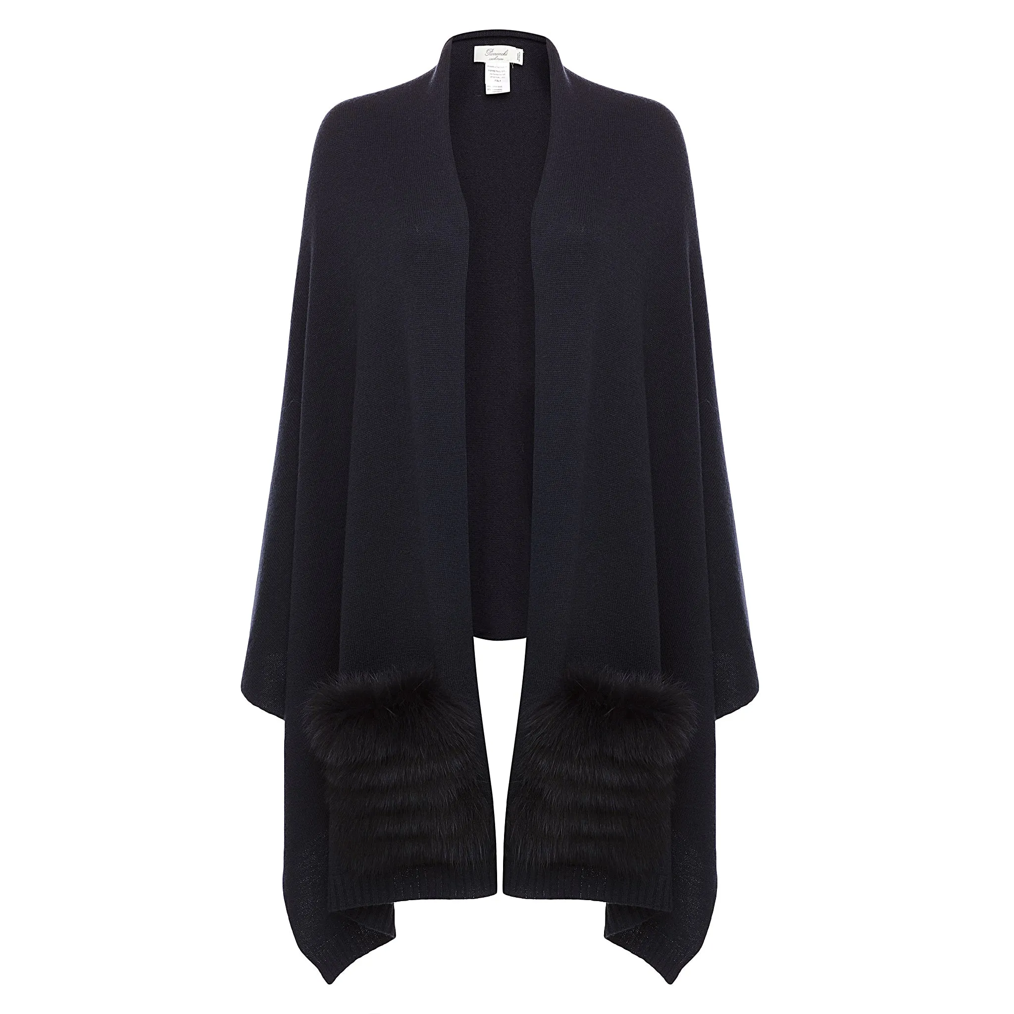 Fur Pocket Wrap - Navy