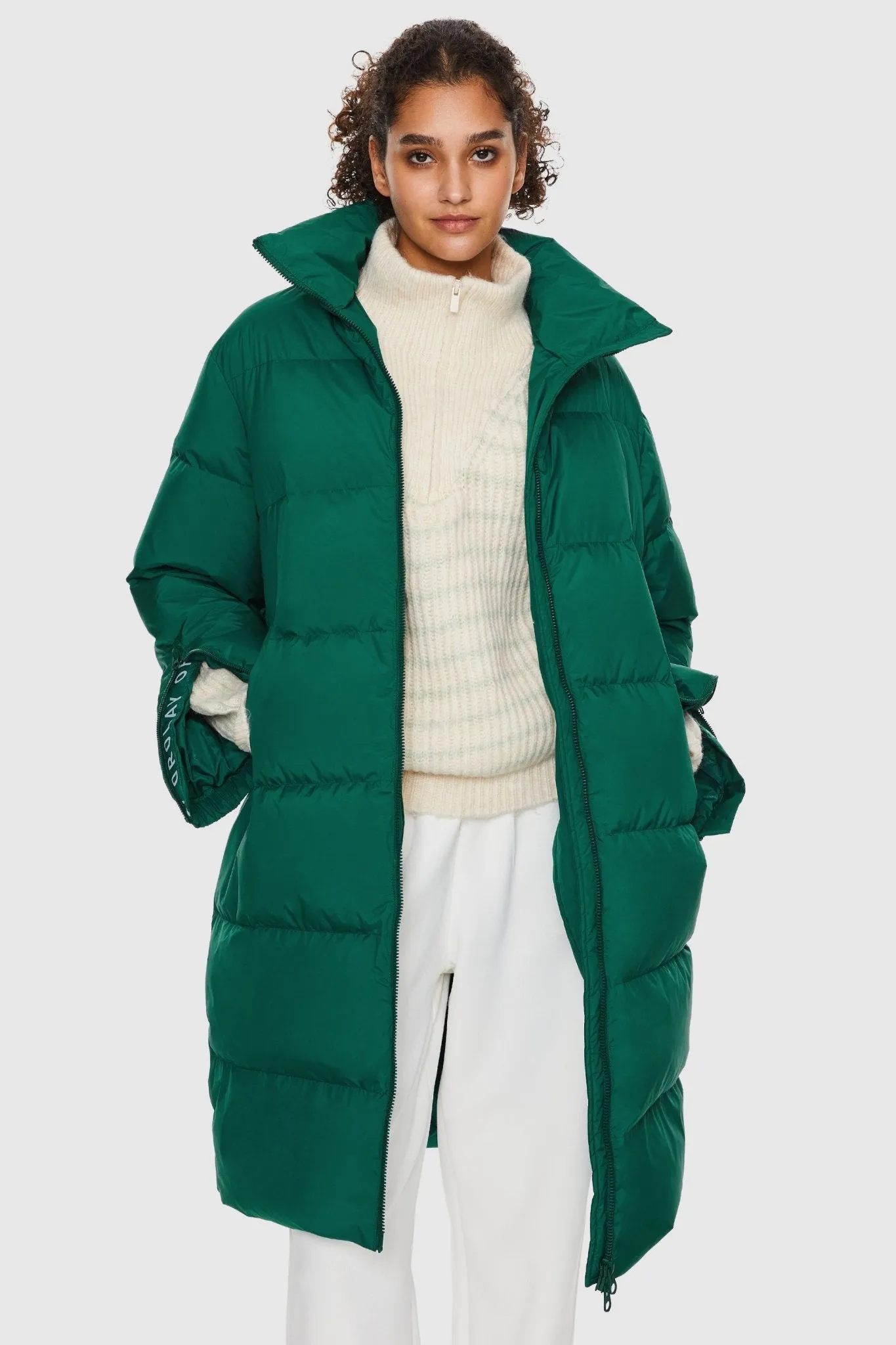 High Collar Long-sleeve Puffer Jacket