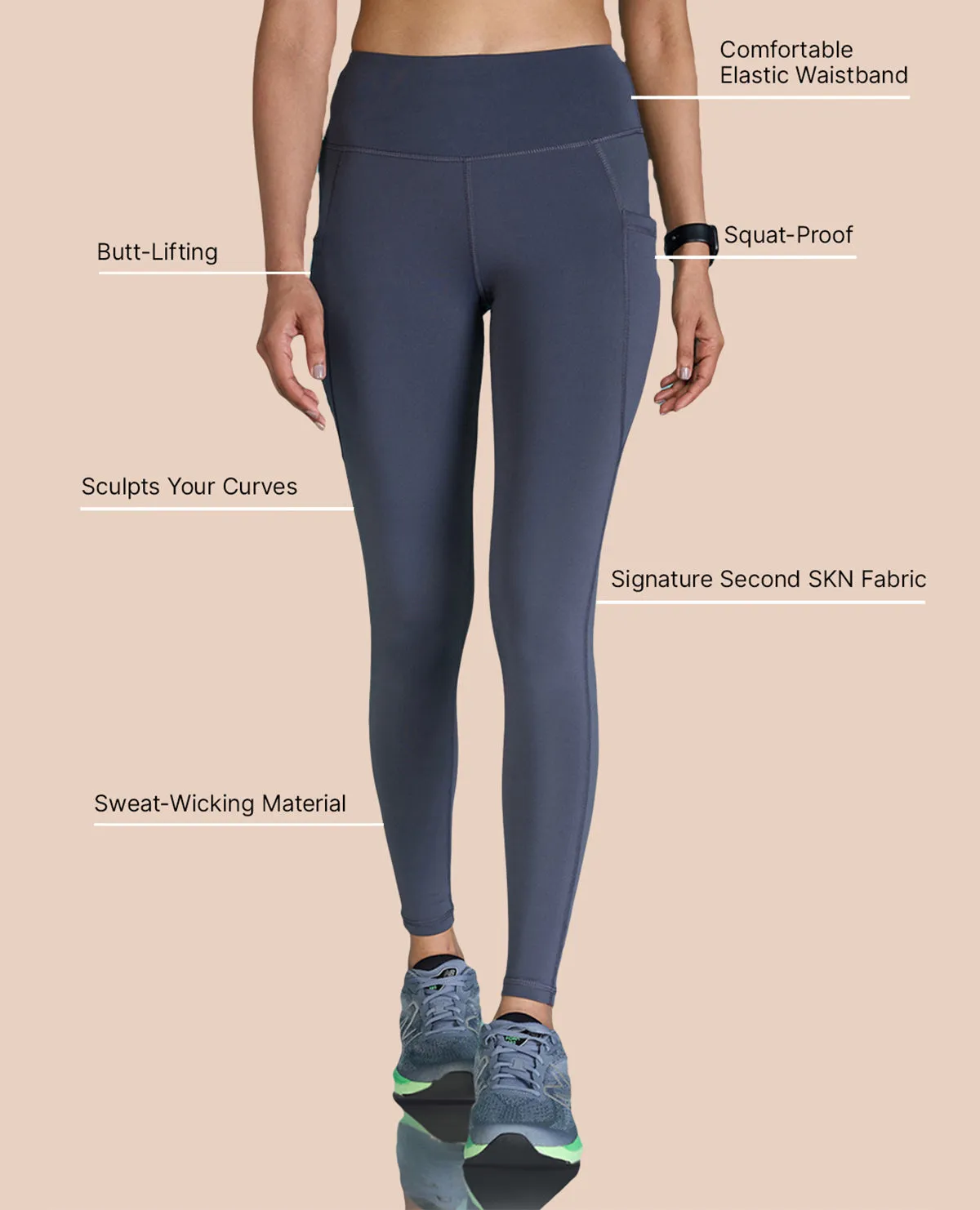 High Waisted Stretchable Leggings