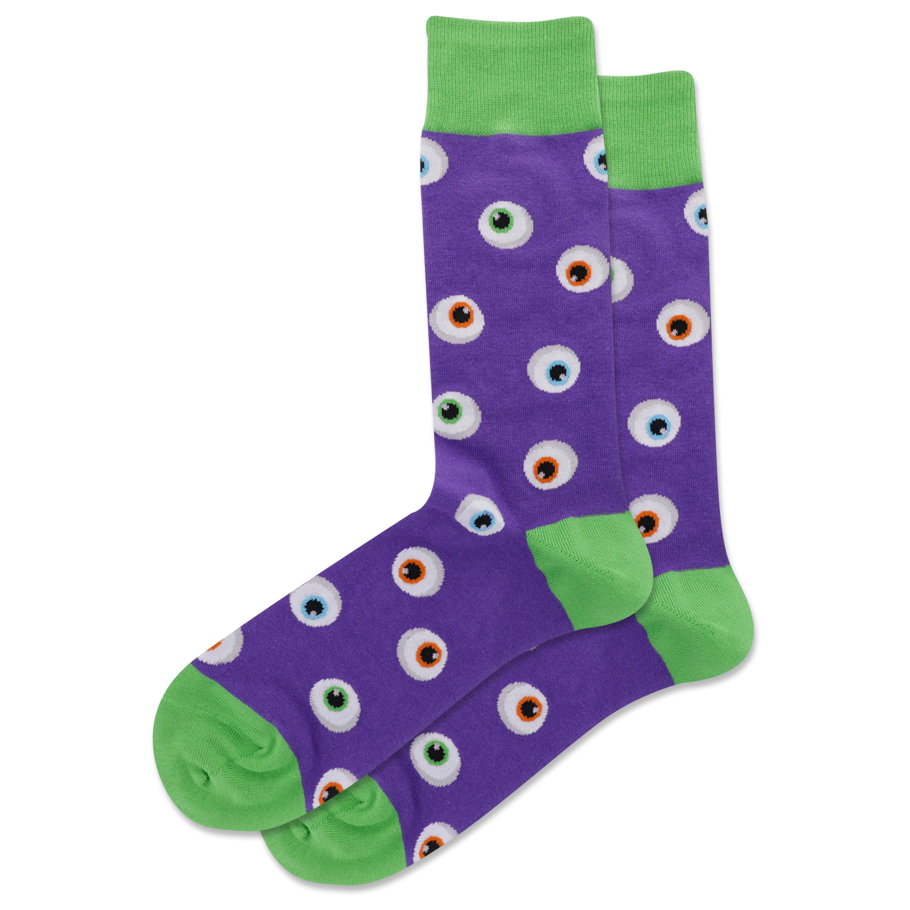 HOTSOX Men's Eyeballs Crew Socks