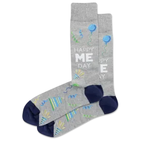 HOTSOX Men's Happy Me Day Crew Socks