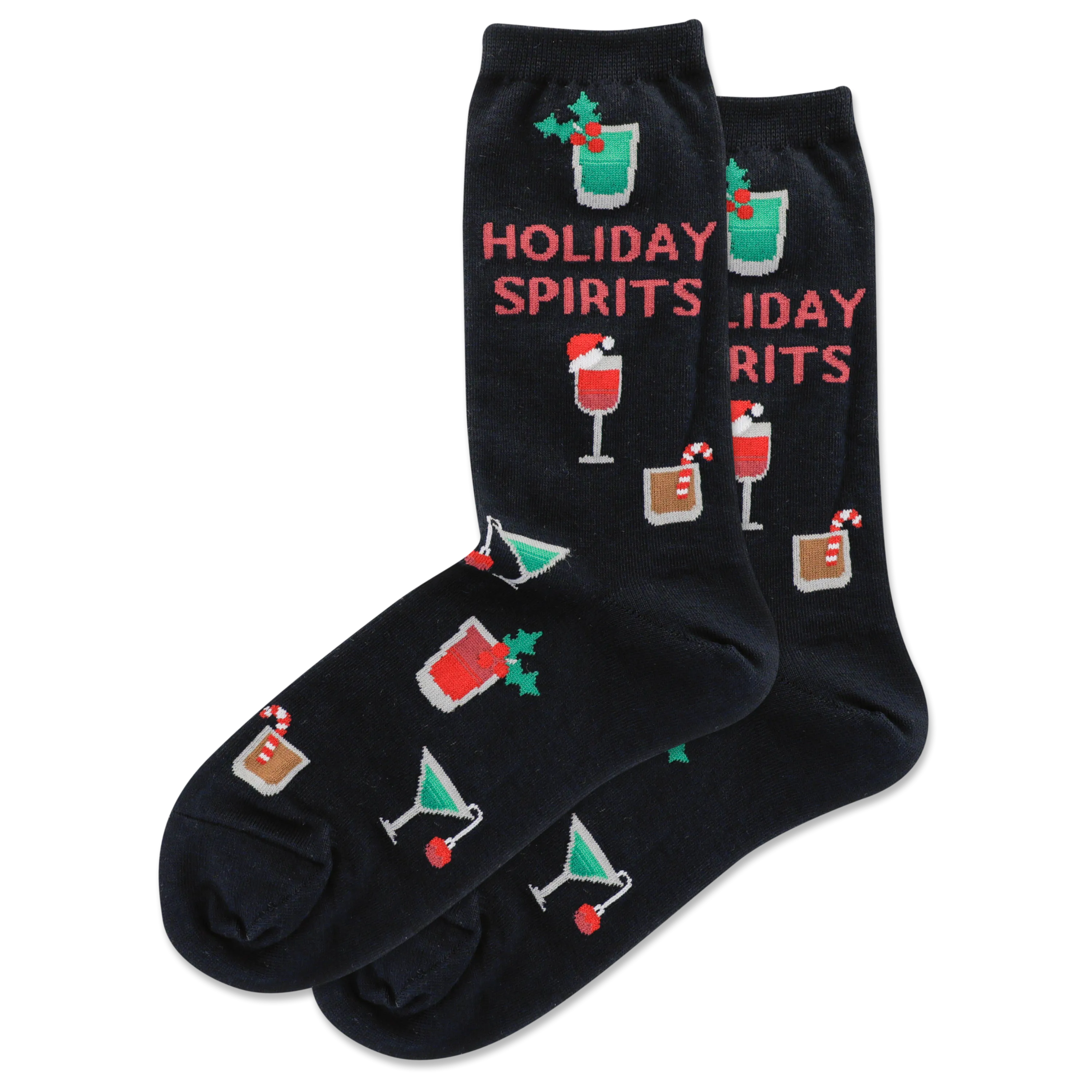 HOTSOX Women's Holiday Spirits Crew Socks