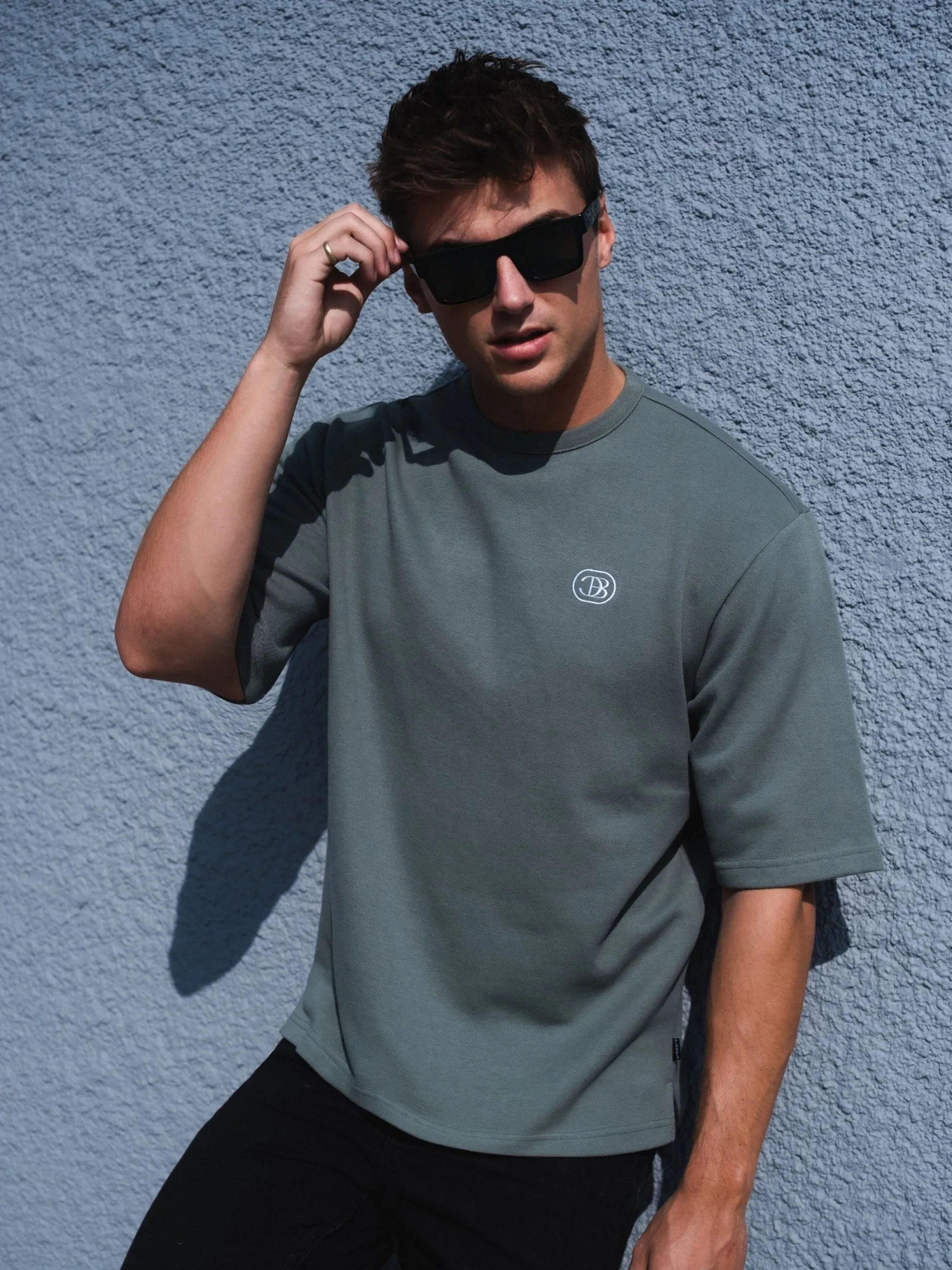 Icon Oversized T-Shirt - Khaki Green