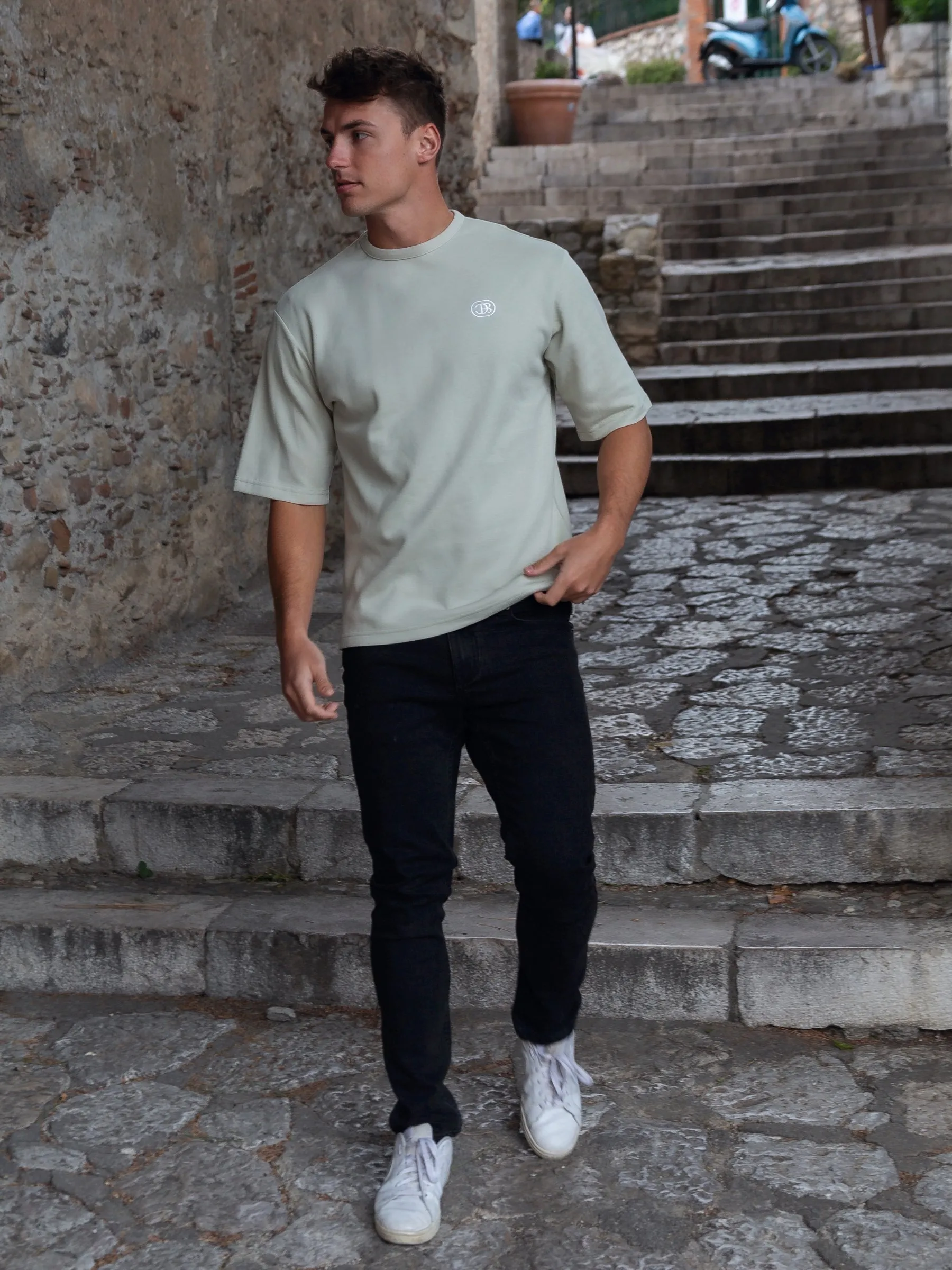 Icon Oversized T-Shirt - Sage Green