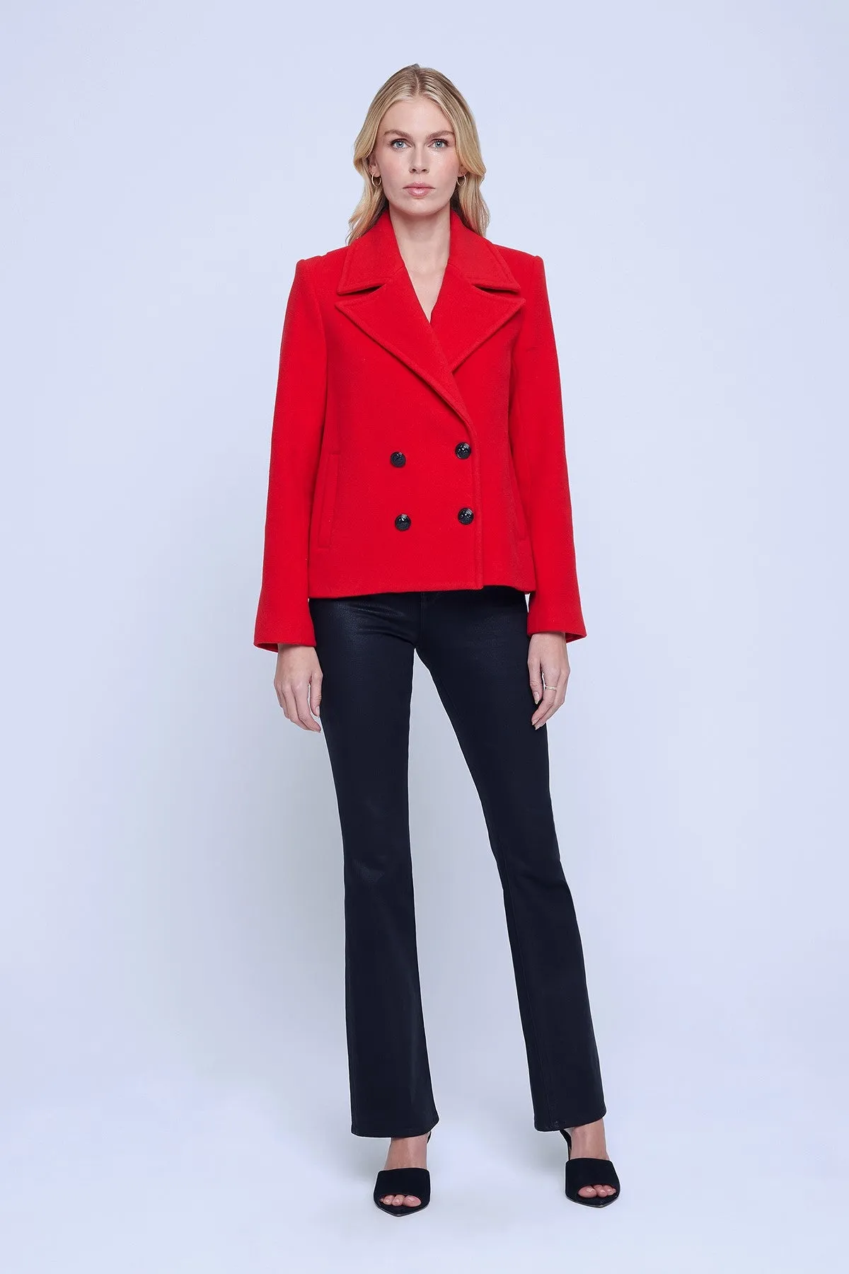 L'Agence Athens Cropped Peacoat