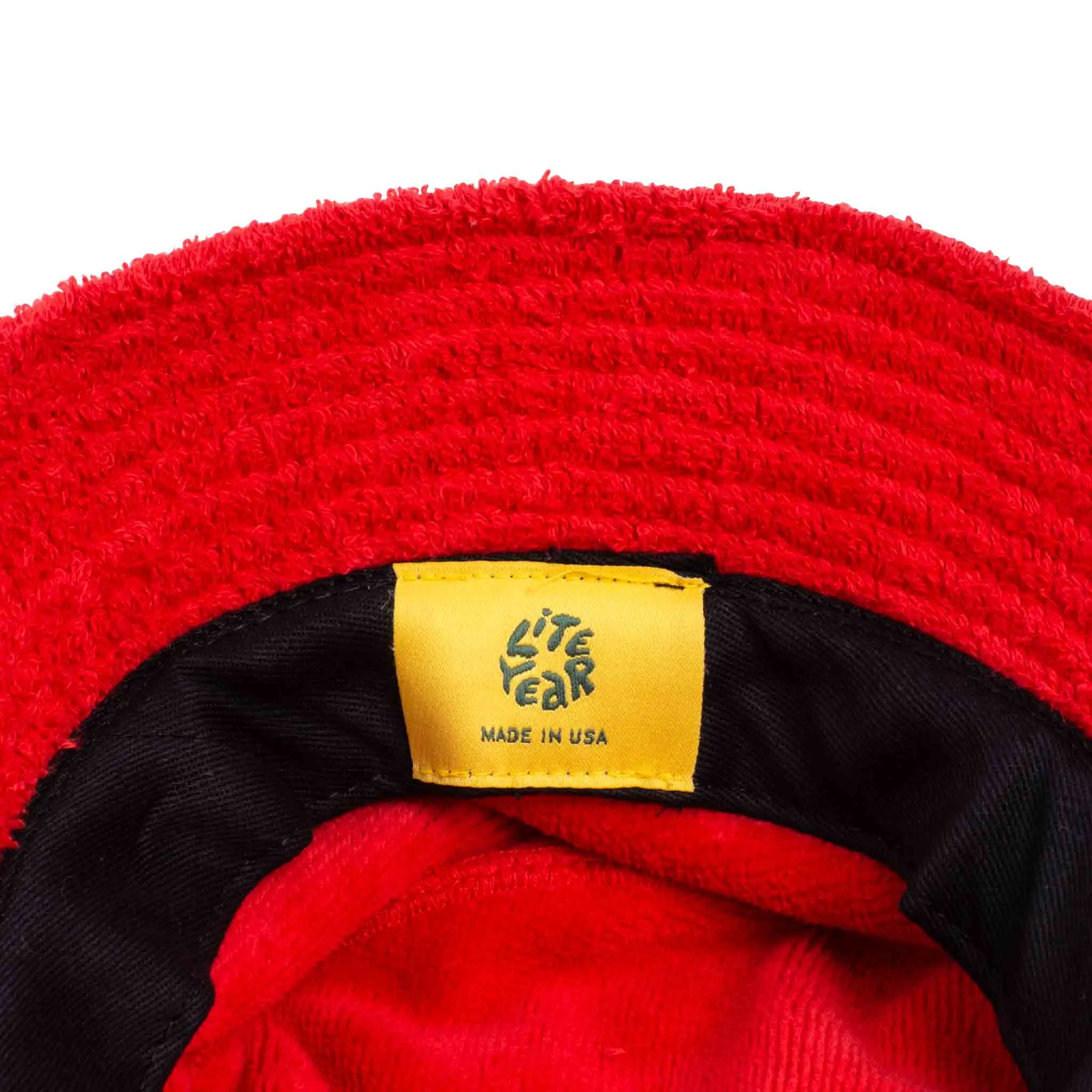 Lite Year Terry Bucket Hat Red