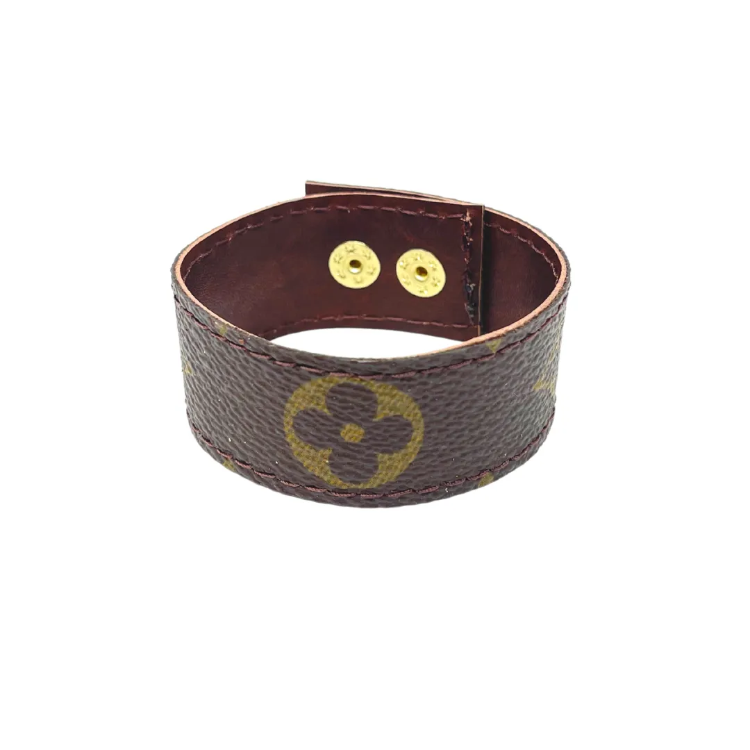 Louis Vuitton Luxury Repurposed Cuff Bracelet