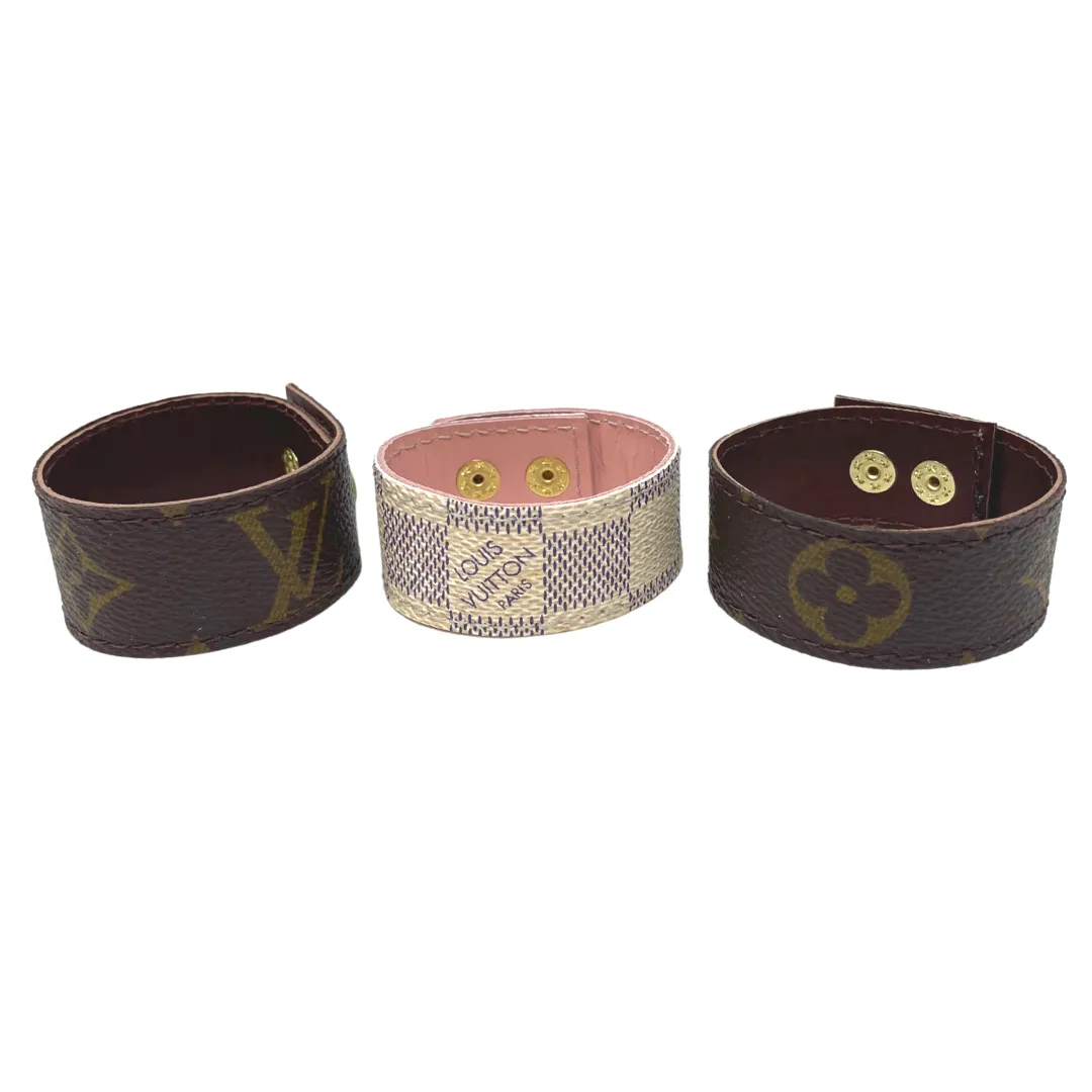 Louis Vuitton Luxury Repurposed Cuff Bracelet