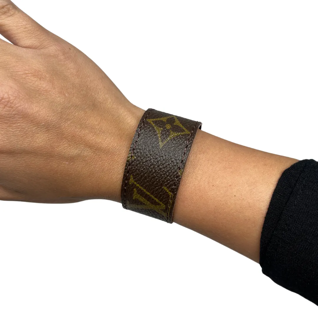 Louis Vuitton Luxury Repurposed Cuff Bracelet