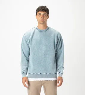 Lowgo Crew Sweat Salt Blue