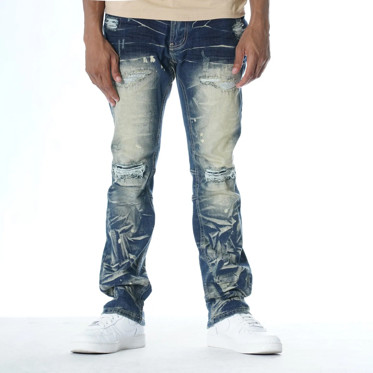 M1911 Rona Shredded Jeans - Dirt