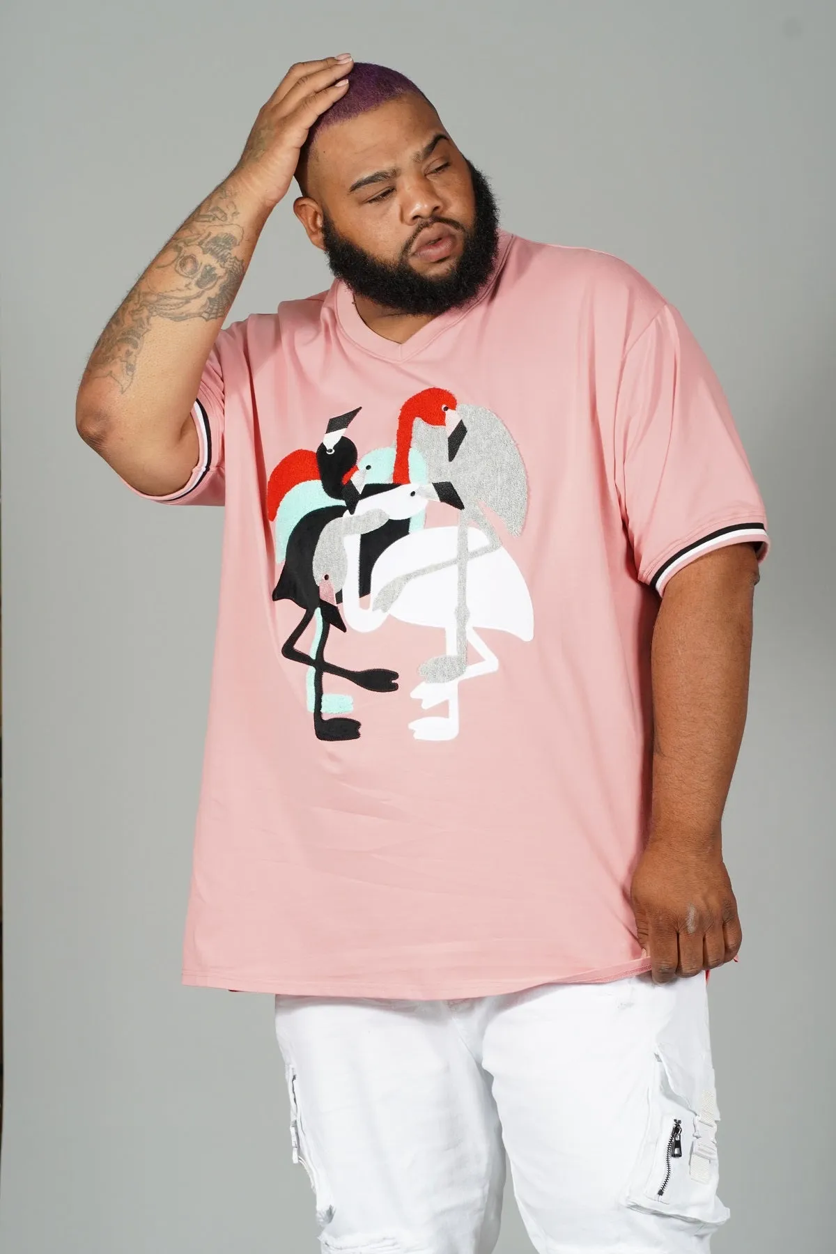 M219 Flamingo Tee - Salmon