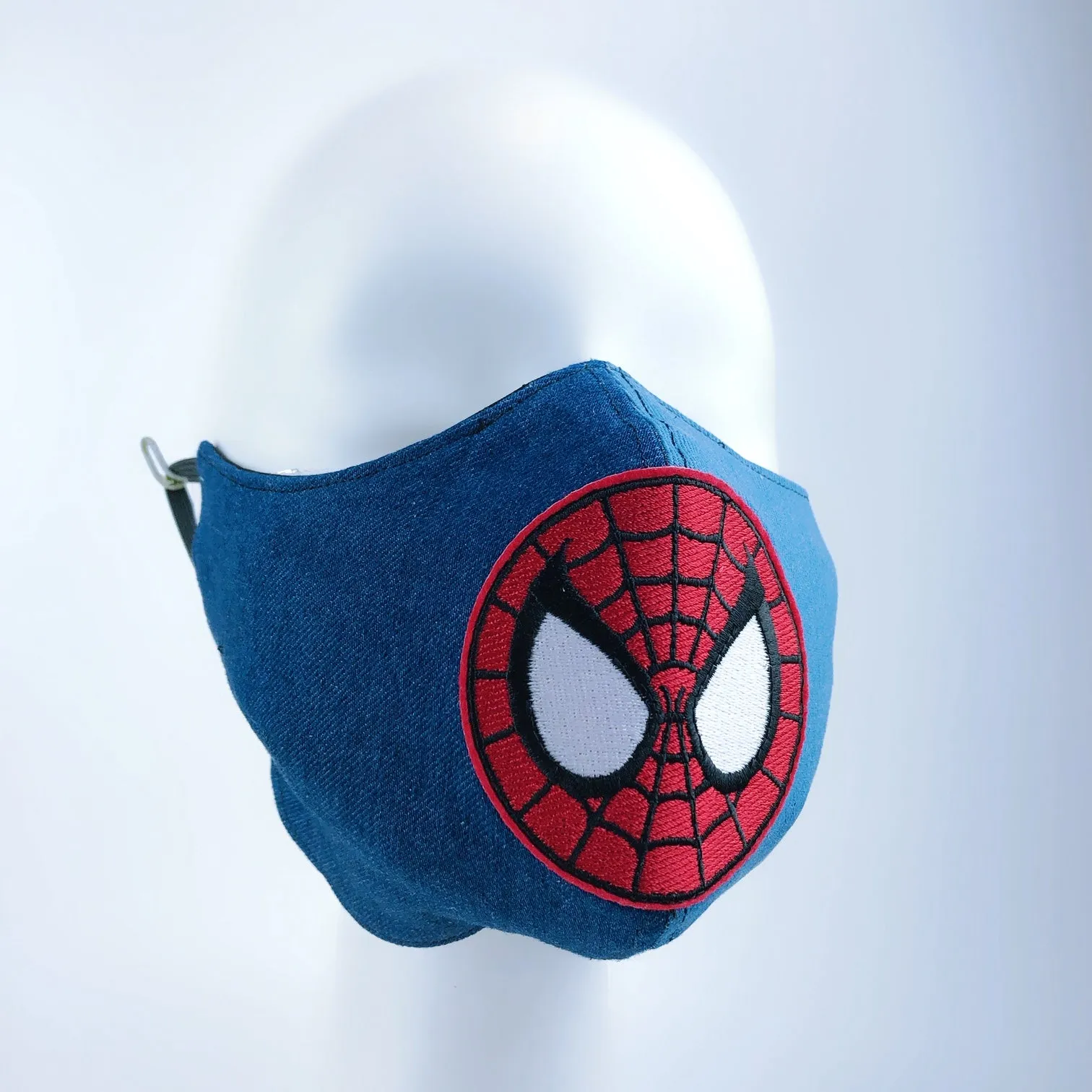 Mask 4 Protect Face Mask Heavy Denim Spiderman