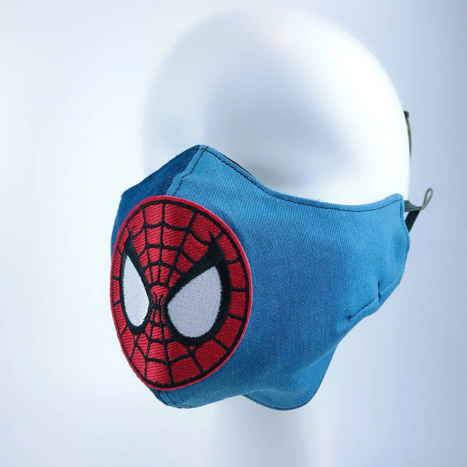 Mask 4 Protect Face Mask Heavy Denim Spiderman