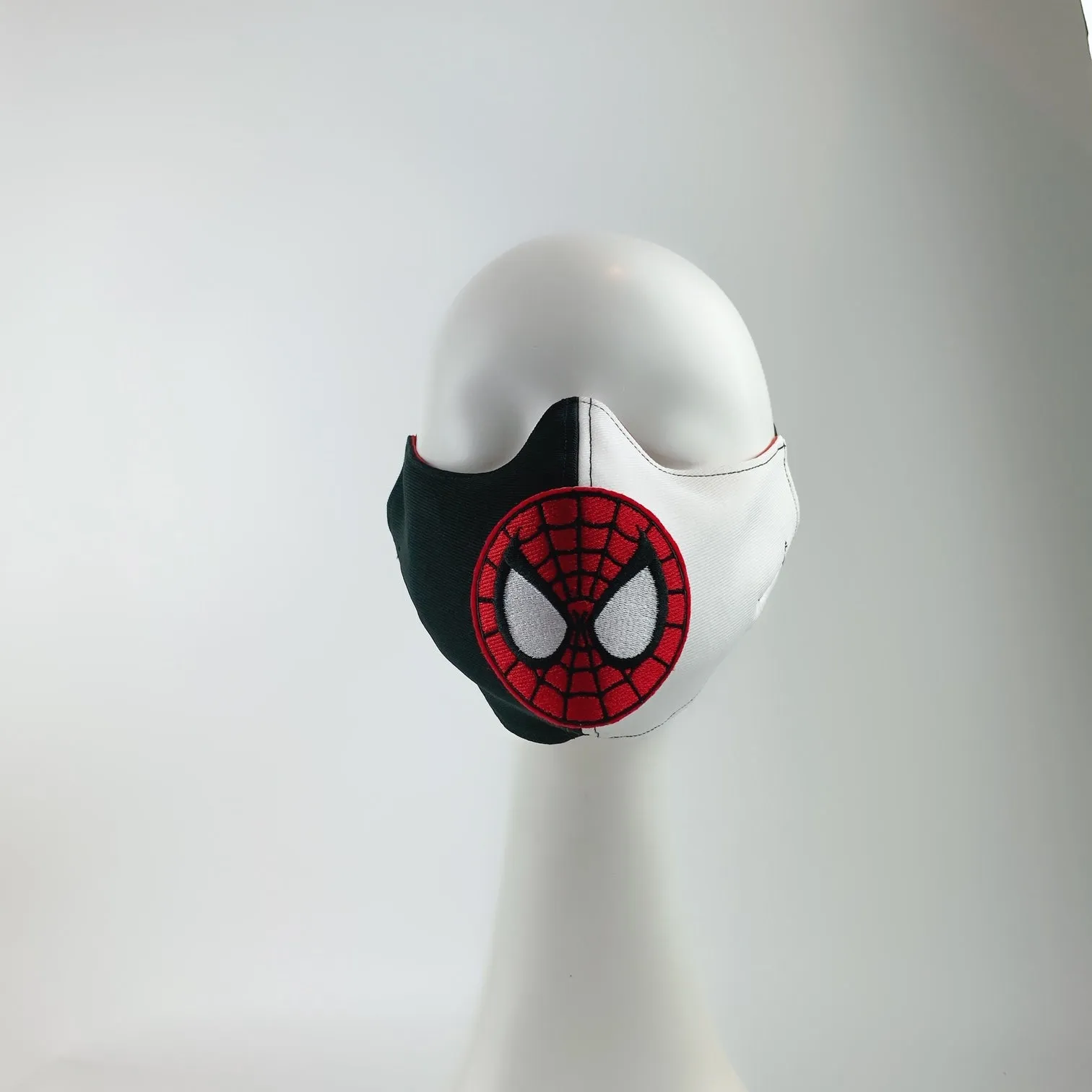 Mask 4 Protect Face Mask Spider Man Contrast Black & White