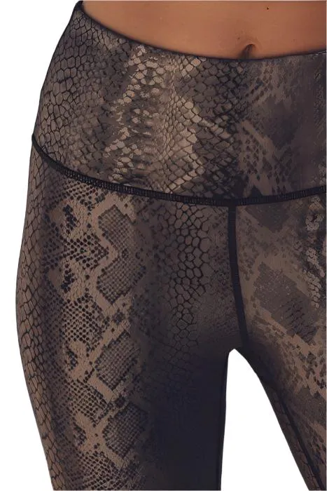 Mono B Copper Snake Shimmer Highwaisted Leggings APH2493