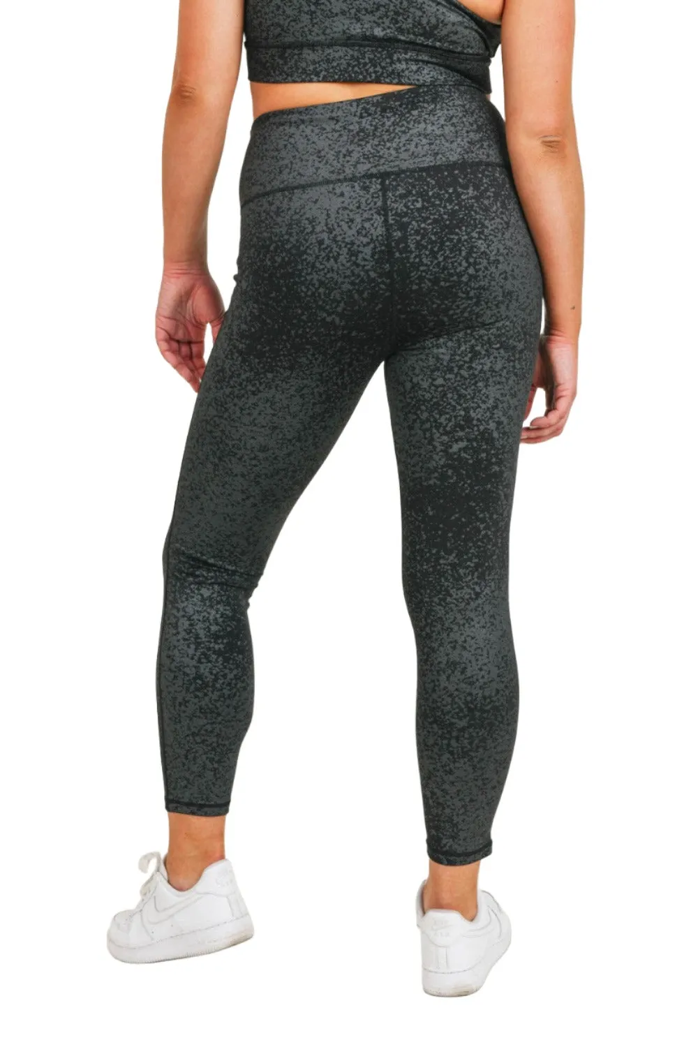 Mono B Flake Foil High-Waist Leggings  APH3103 Plus