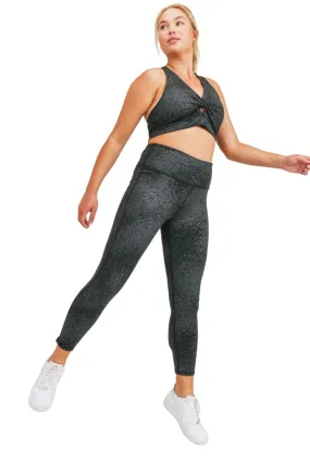 Mono B Flake Foil High-Waist Leggings  APH3103 Plus