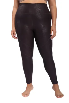 Mono B  High Waist Foil Leggings With Seam Details APH-A0950 and Plus