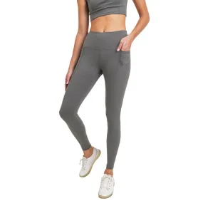 Mono B Lycra-Blend Essential Pocket High Waist Leggings APH3019