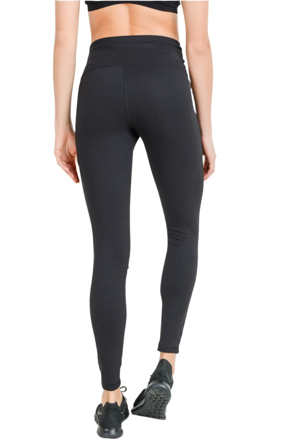 Mono B Shredded Knee Laser-Cut High Waist Leggings APH6151