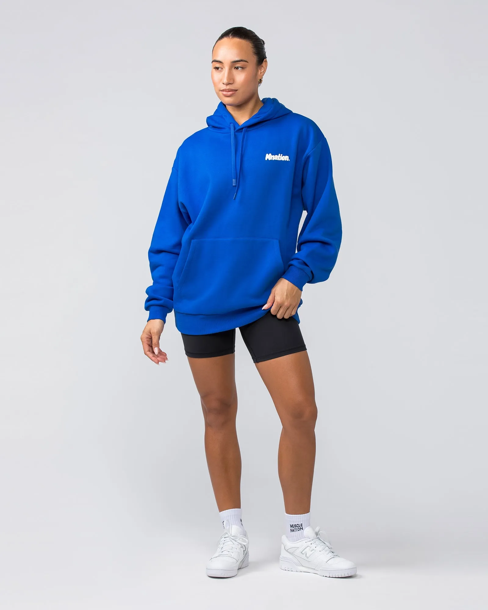 Muscle Nation | MNation Oversized Hoodie - Bondi Blue