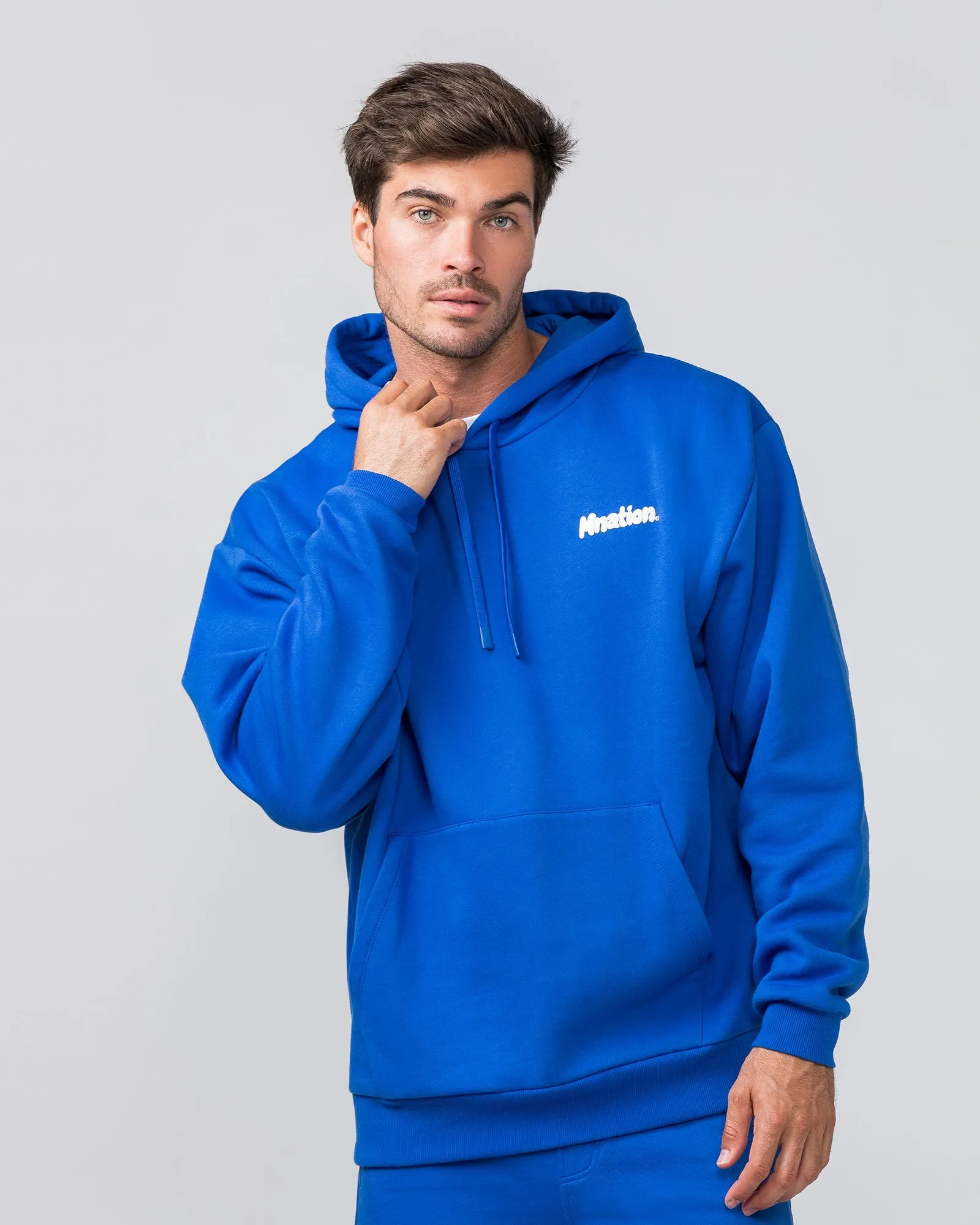 Muscle Nation | MNation Oversized Hoodie - Bondi Blue