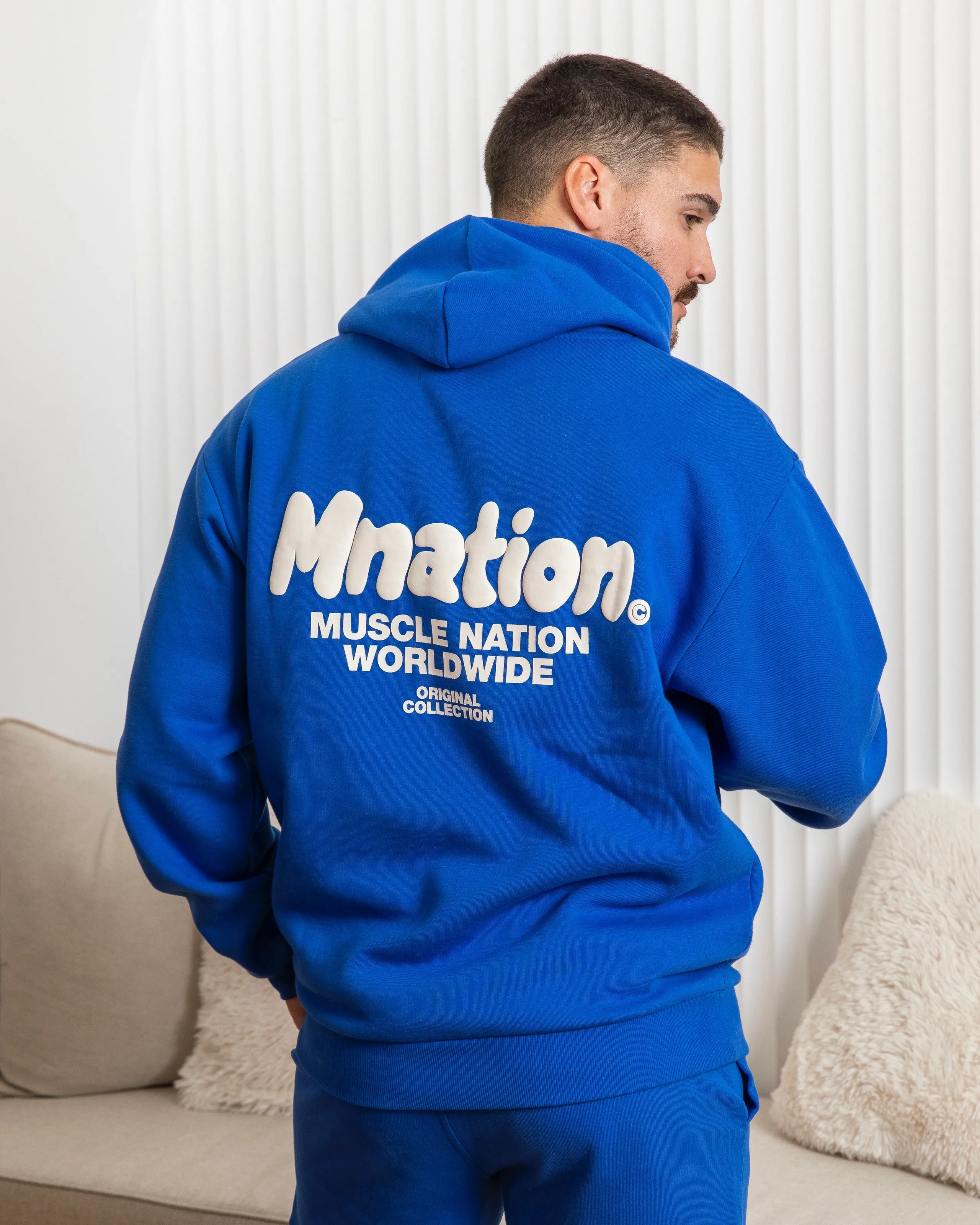 Muscle Nation | MNation Oversized Hoodie - Bondi Blue