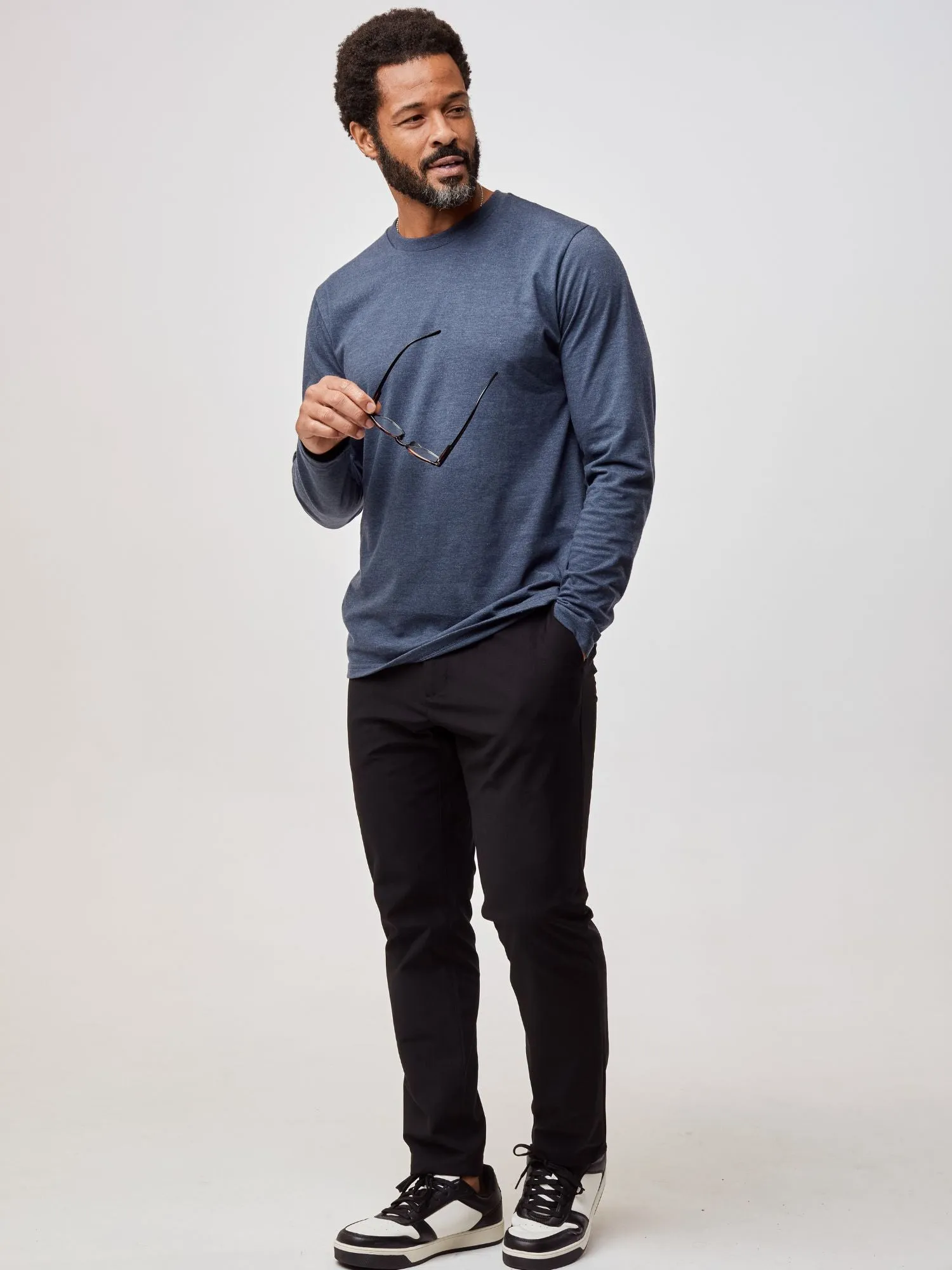 Navy Long Sleeve Crew Neck