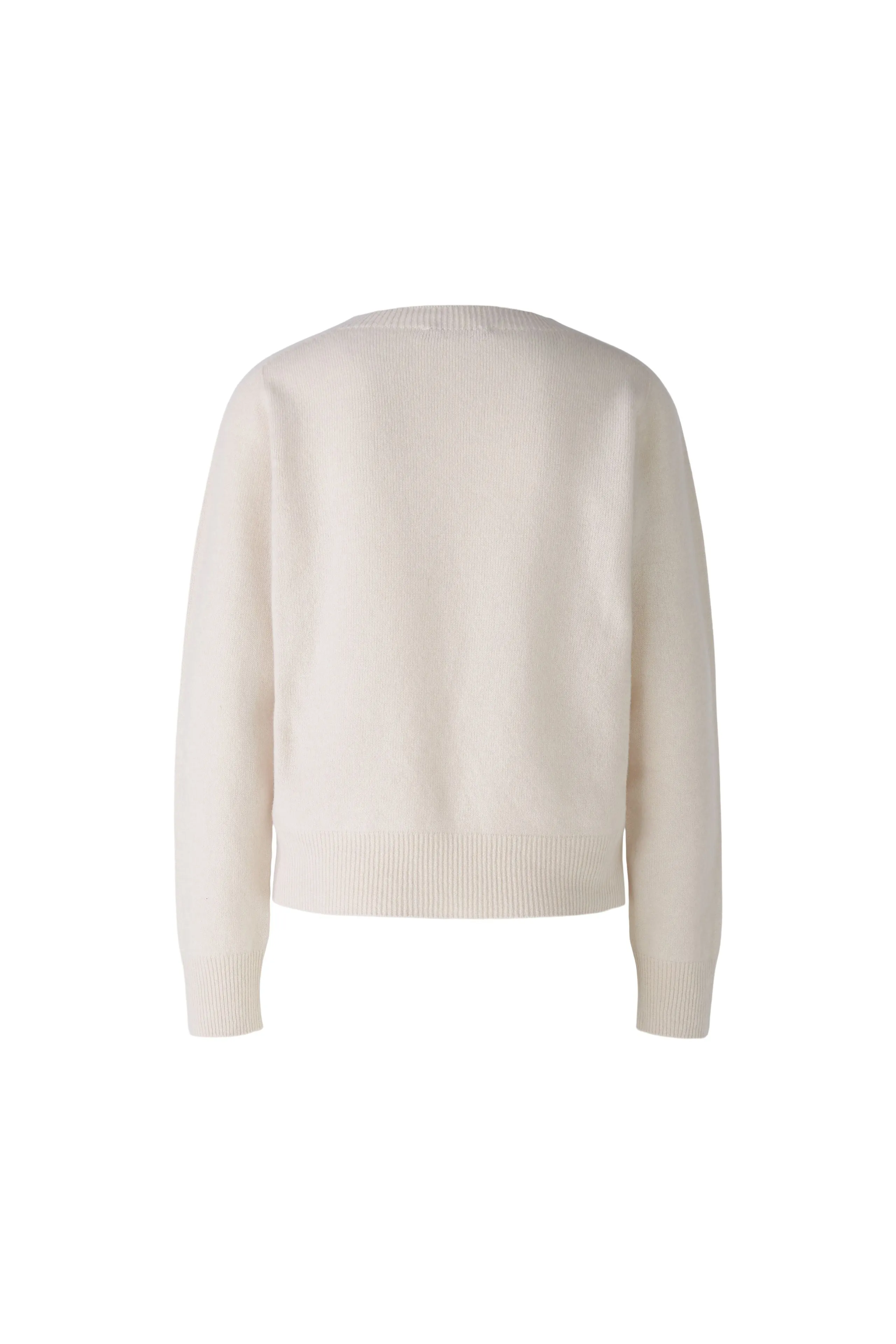 Oui Off White Crew Neck Jumper