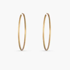 Oversize Silver Hoop Earrings