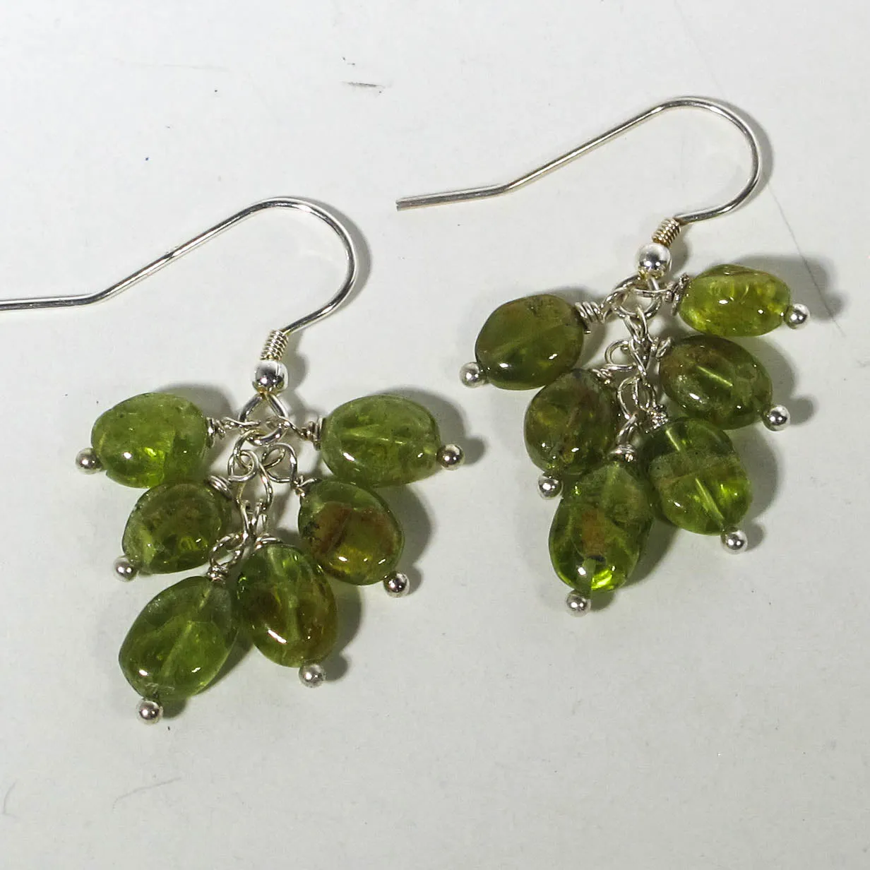 Peridot Multi-Gemstone Drop Earrings