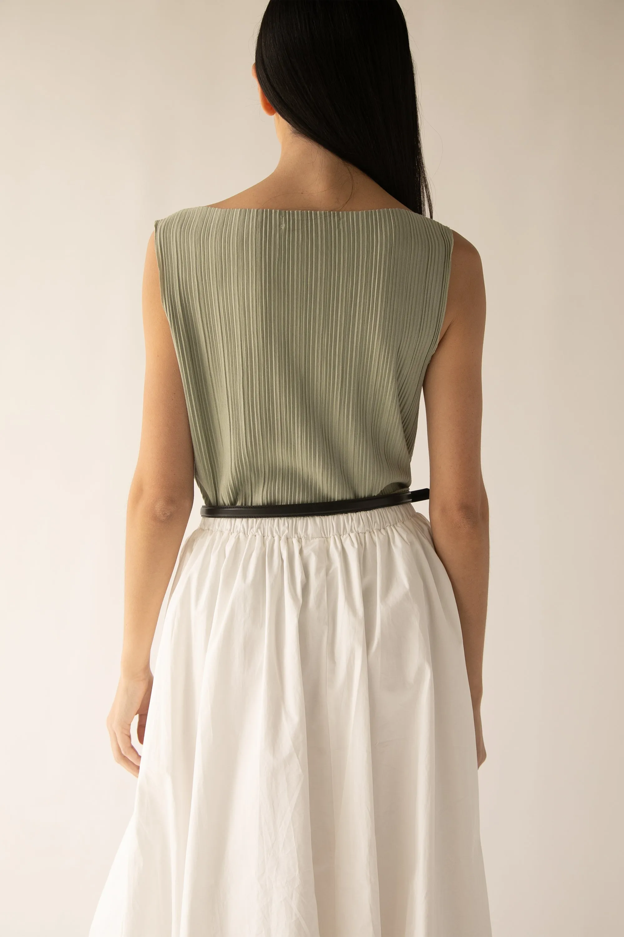 PLEATED TANK TOP