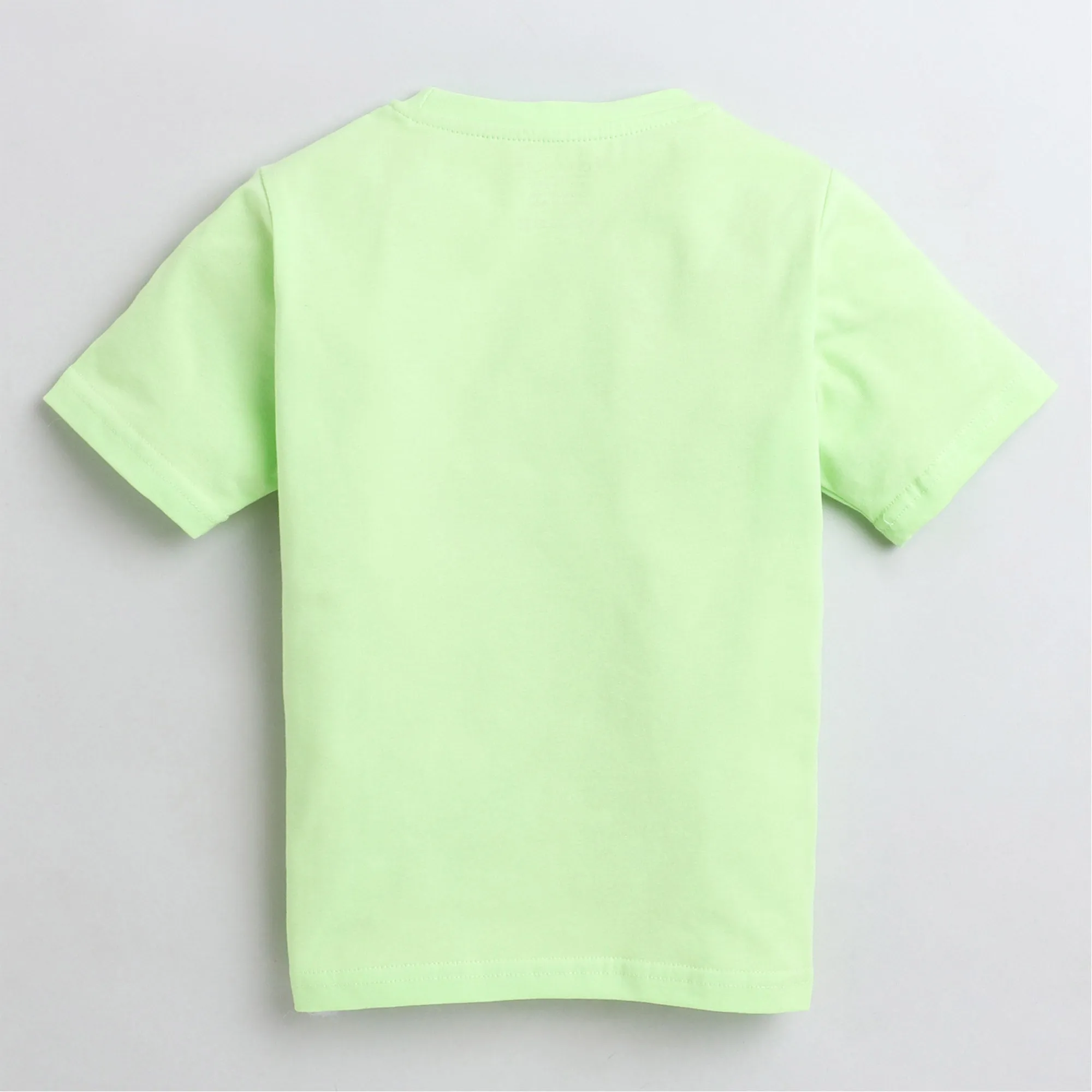 Polka Tots Half Sleeve T-Shirt Sailor In The Sea Whale - Green