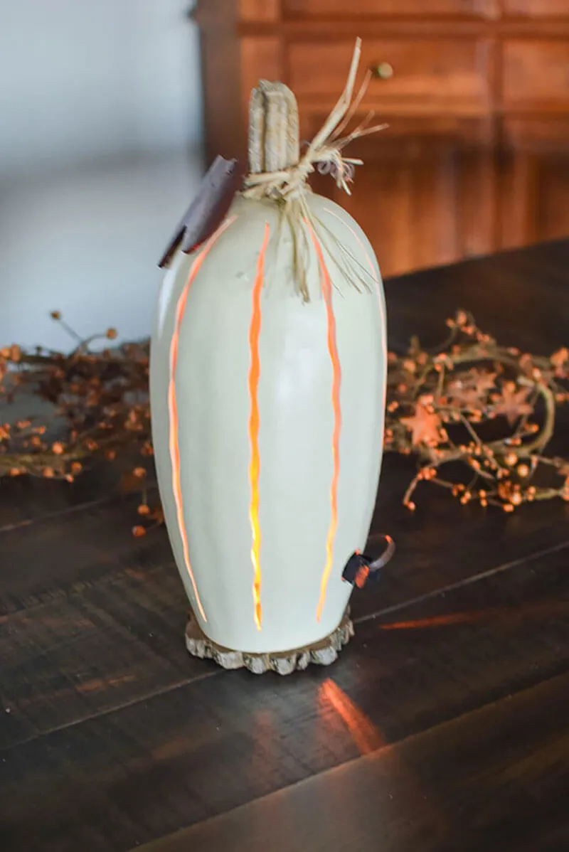 Pumpkin Luminary - Large Tall Lit