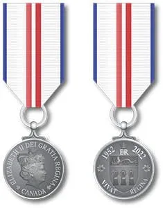 Queen Elizabeth II Platinum Jubilee Medal Miniature (Provincial