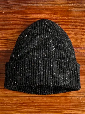 "Out of the Blue" Wool Beanie in Blackout