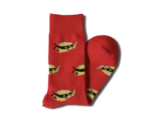 Red Taco Ninja Socks