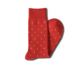 Red With Orange And Red Sock