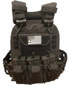 REDEMPTION TACTICAL “RAMBO 2.0“ Quick Release Plate Carrier Vest with TRIPLE MAG pouch