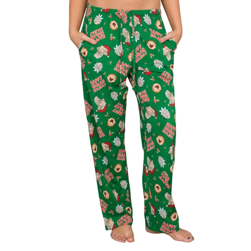 Rick and Morty Happy Human Holidays Lounge Pants