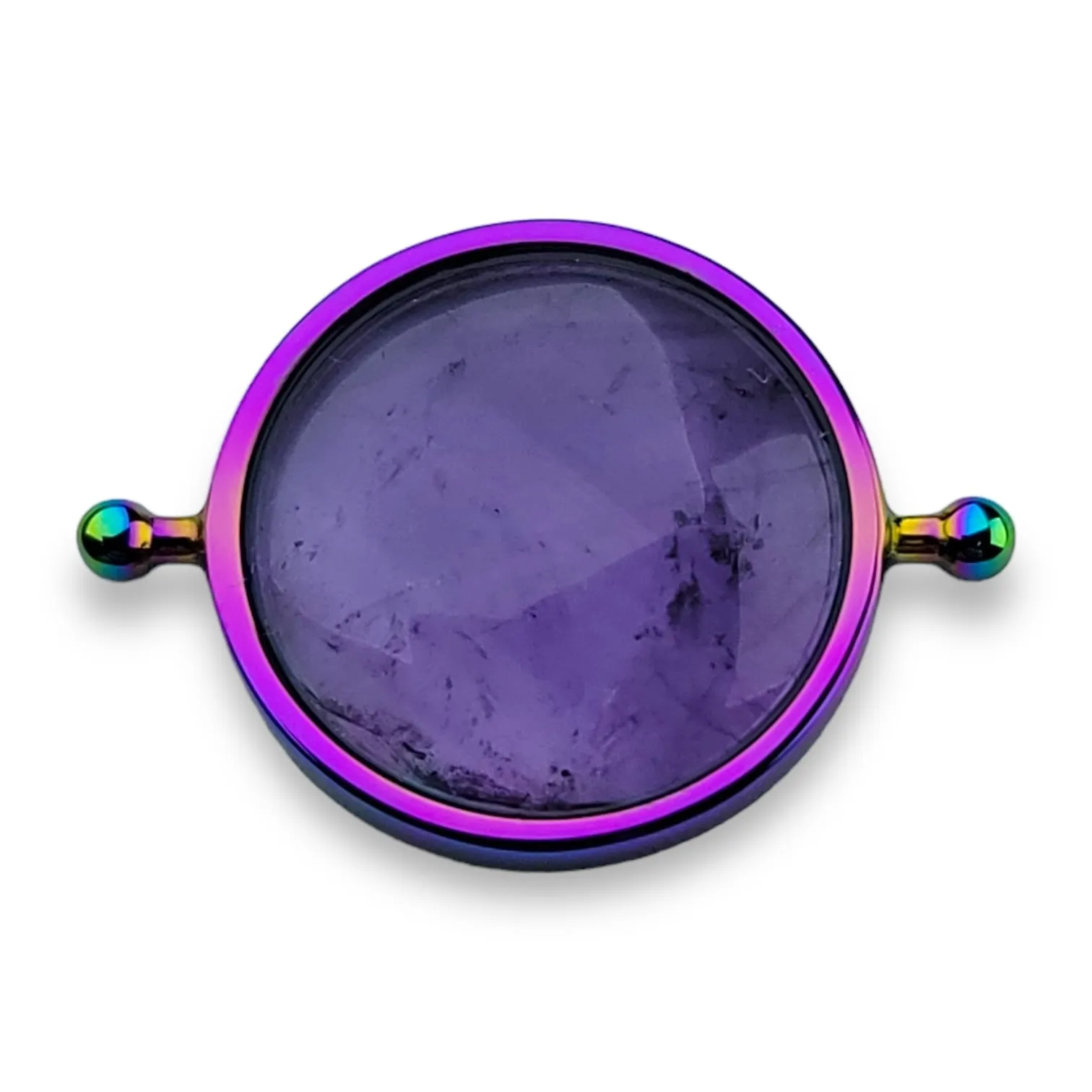 Round Rainbow Crystal Element