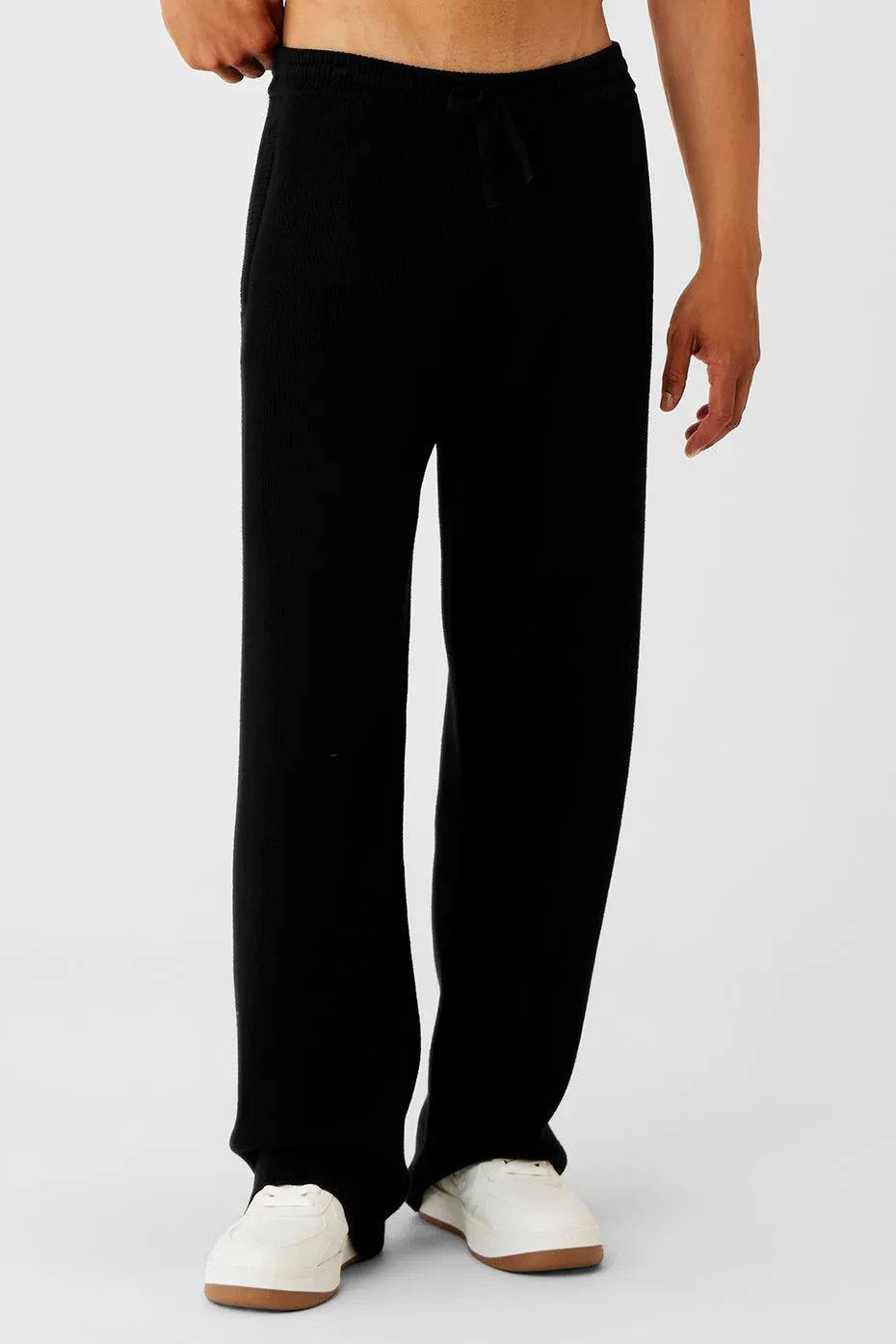 Scholar Straight Leg Sweatpant - Black