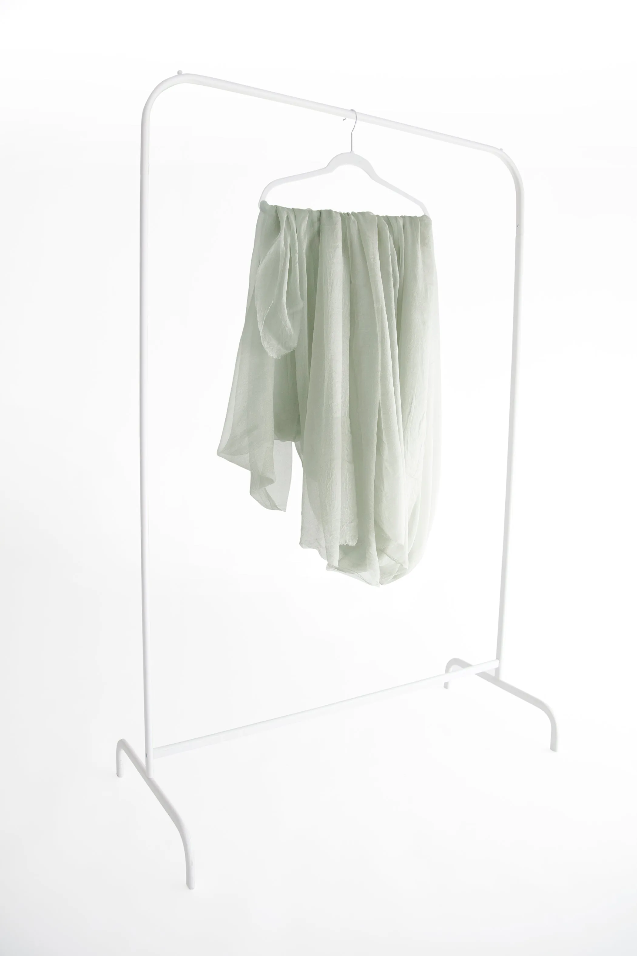 Silk Gossamer Textile in Sage