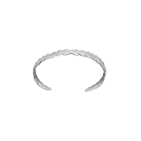 Silver Fern Leaf Cuff - Small