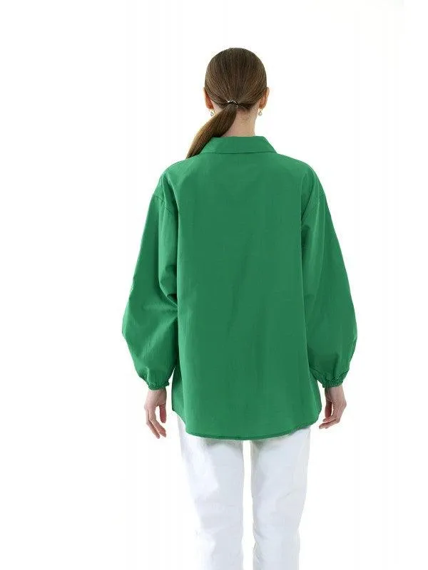 SIMPLE FASHION WOMEN'S LONG SHIRT - 5