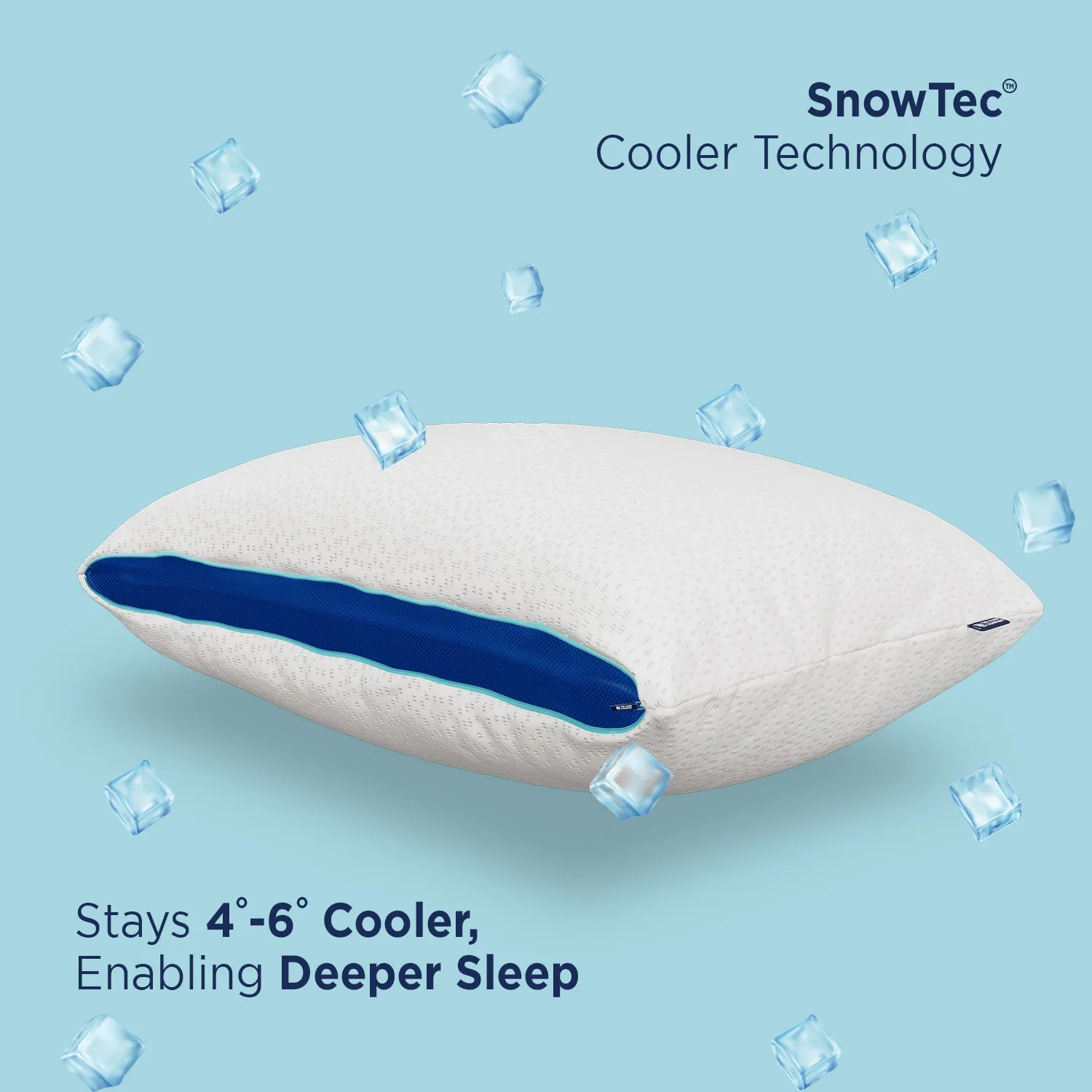 SnowTec Adjustable Plush Pillow