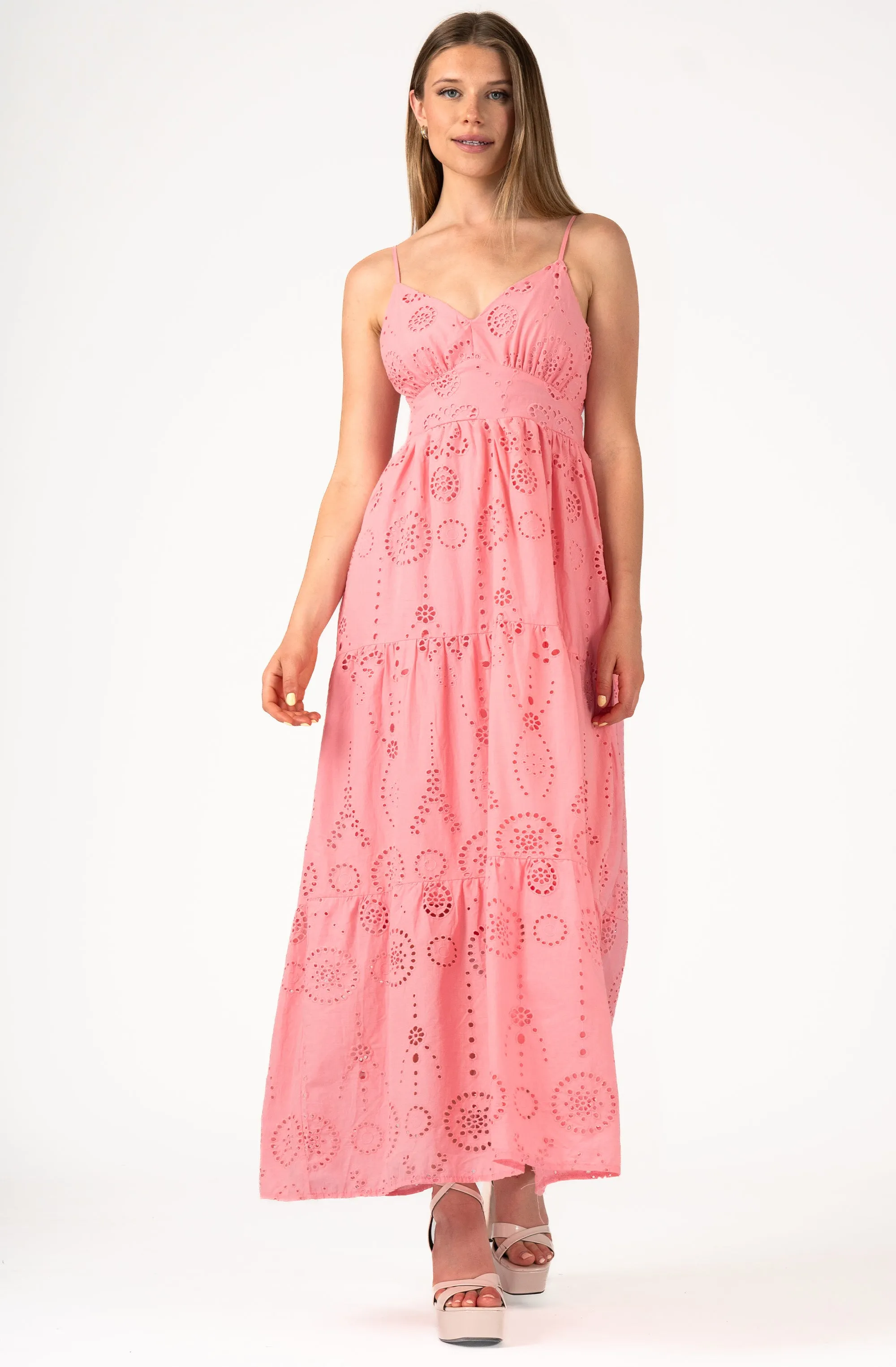 Spaghetti Strap Eyelet lace Dress