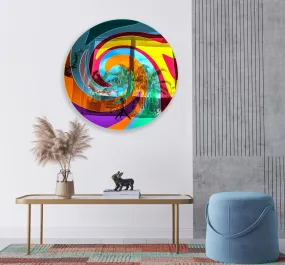 Spiral Oversized Contemporary Wall Art Mirrored Acrylic Art Swirl Mirror