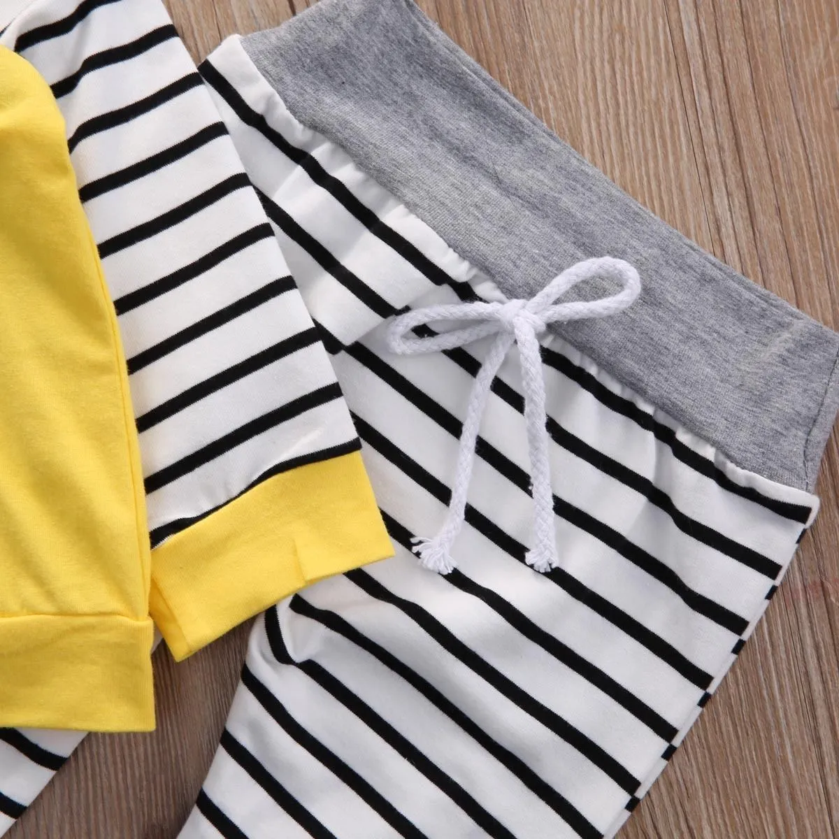 Striped Ears Tracksuit Set